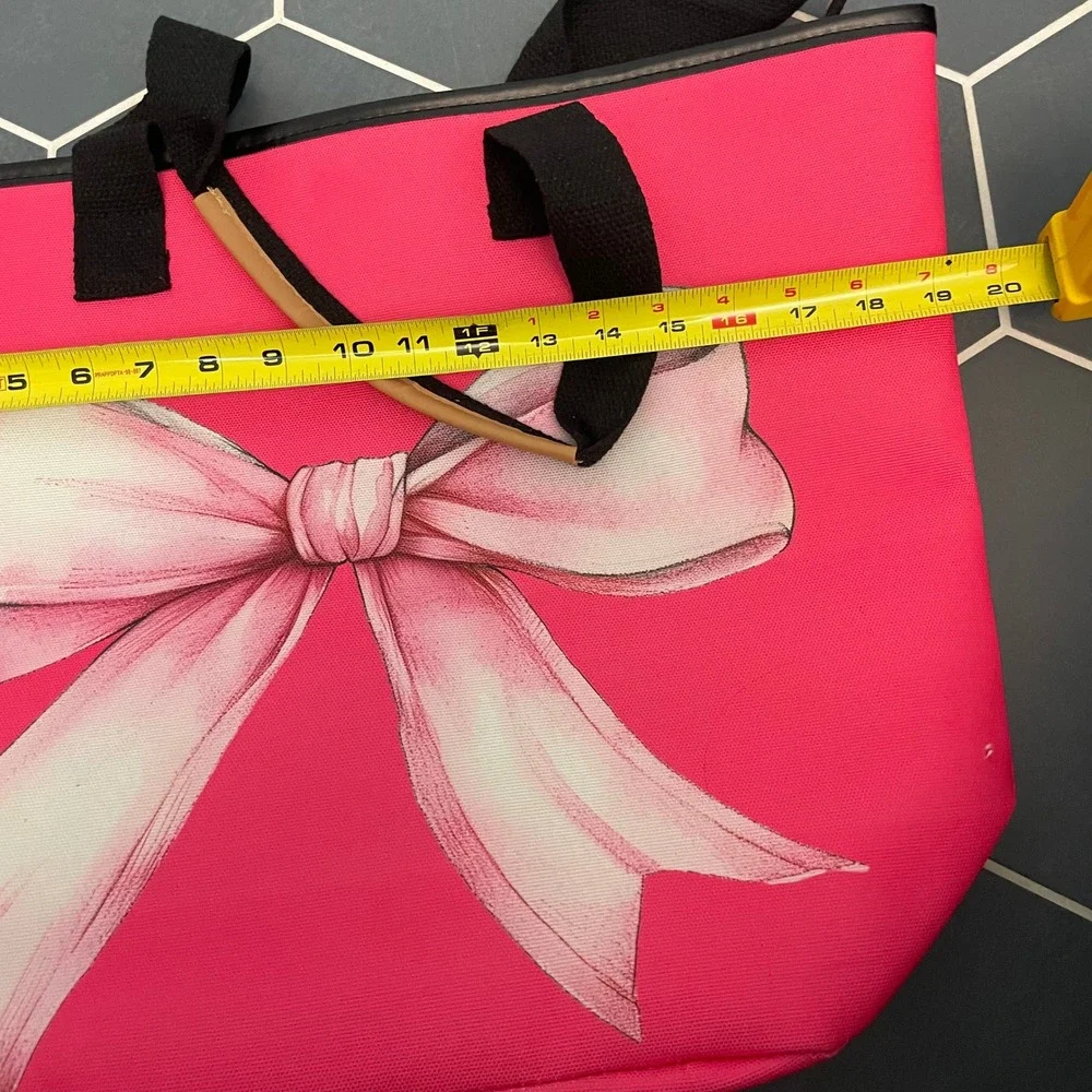 Pink Bow Bag Makeup Pouch Travel Toiletry Organizer Bundle - Size‎ OS